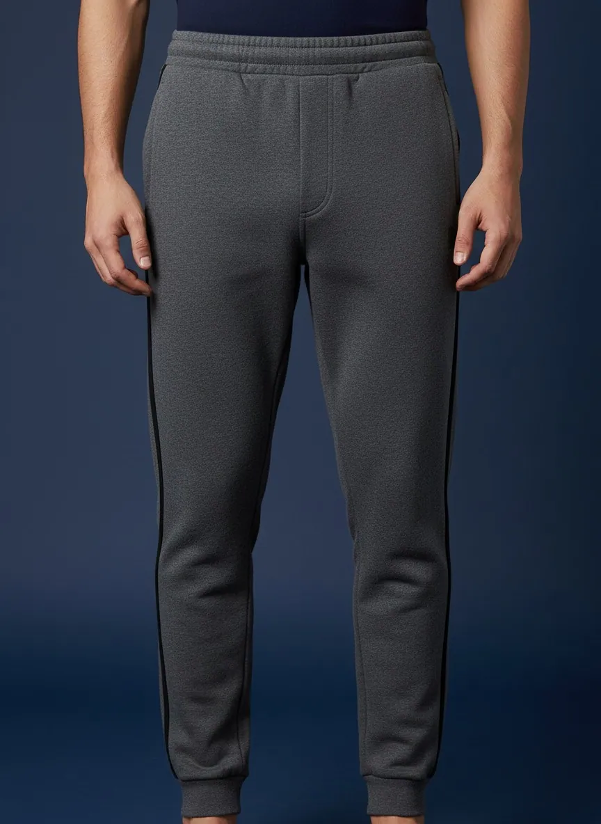Trousers manufacturer Karachi Pakistan showing knitted trousers produced at Apex Corporation garment manufacturing facility North Karachi